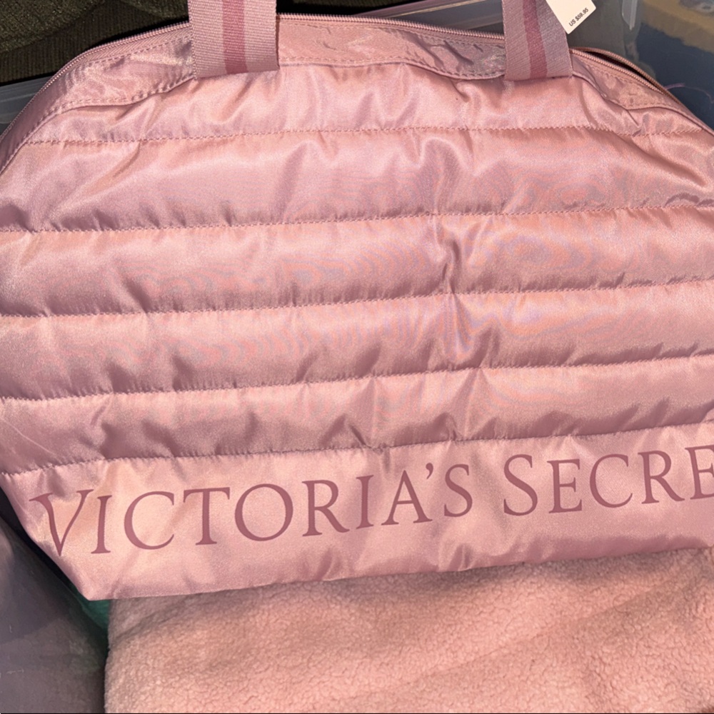 Victoria's Secret Pink Quilted Weekender Tote- BNWT